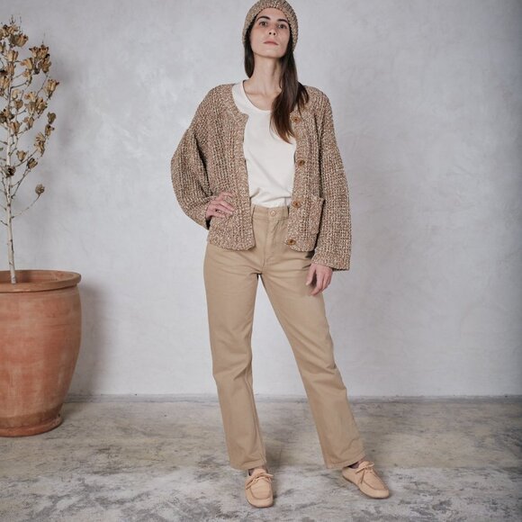 Esby Ashley Cardigan in caramel, size small - Picture 3 of 11